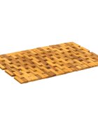 vidaXL Fürdőszobai szőnyegek 2 db Természetes 44 x 60 cm Tömör Akácfa