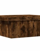 vidaXL füstös tölgy színű szerelt fa dohányzóasztal 100x55x40 cm