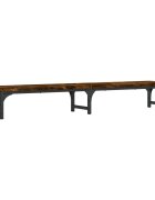 vidaXL füstös tölgy színű szerelt fa monitorállvány 105 x 23 x 155 cm