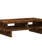 vidaXL füstös tölgy színű szerelt fa monitorállvány 50 x 27 x 15 cm