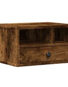 vidaXL füstös tölgy színű szerelt fa nyomtatóállvány 40 x 32 x 225 cm
