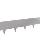 vidaXL Fűszegélyezés 10 db 100 x 20 cm Rozsdamentes Acél Ezüst