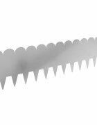 vidaXL Fűszegélyezés 20 db 103 x 25 cm Horganyzott Acél Ezüst