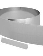 vidaXL Fűszegélyezés 450 x 20 cm Horganyzott acél Ezüst