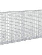 vidaXL Gabion 35 mm Dróttal és 5x25 cm Rácsos 200x20x100 cm