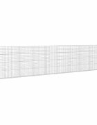 vidaXL Gabion 5 mm Dróttal és 10x10 cm Rácsos 1000x30x200 cm
