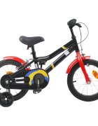 vidaXL Gyerekbicikli 16 Hüvelyk 4-6 éves korig Fekete és piros