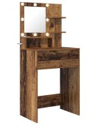 vidaXL Hálószobai Öltözködő Asztalok Antik Fa 60 x 395 x 135 cm