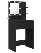 vidaXL Hálószobai Öltözködő Asztalok Fekete 60 x 395 x 135 cm