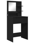 vidaXL Hálószobai Öltözködő Asztalok Fekete 60 x 395 x 135 cm