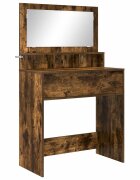 vidaXL Hálószobai Öltözködő Asztalok Füstölt tölgy 80 x 396 x 135 cm