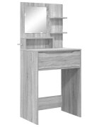 vidaXL Hálószobai Öltözködő Asztalok Szürke Sonoma 60 x 395 x 135 cm