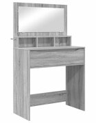 vidaXL Hálószobai Öltözködő Asztalok Szürke Sonoma 80 x 396 x 135 cm