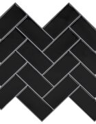 vidaXL Halvány Csempe 10 db Fekete 30 x 30 cm Poliuretán és PET