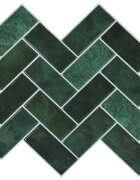 vidaXL Halvány Csempe 10 db Sötétzöld 30 x 30 cm Poliuretán és PET