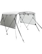 vidaXL háromágú bimini tető hálós oldalfalakkal 183x(137-152)x137 cm