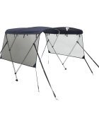 vidaXL háromágú bimini tető hálós oldalfalakkal 183x(170-182)x137 cm