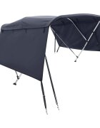 vidaXL háromágú bimini tető oldalfalakkal 183 x (137-152) x 137 cm