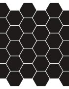 vidaXL Hatszögletű csempe 50 db Fekete 30 x 30 cm Poliuretán és PET
