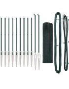 vidaXL Hevederes drótkerítés tüskékkel 25 x 06 m PVC-bevonatos Acél