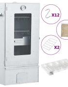 vidaXL horganyzott acél BBQ füstölőkemence hidegfüst-generátorral