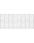 vidaXL horganyzott acél gabion fal borítással 600 x 30 x 200 cm
