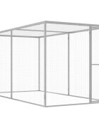 vidaXL horganyzott acél macskaketrec 3 x 15 x 15 m