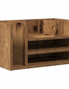 vidaXL Íróasztali rendező Antik Fa 445 x 24 x 25 cm Szerelt Fa