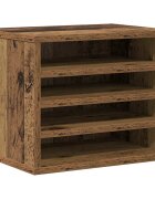 vidaXL Íróasztali rendező Öreg fa 36 x 26 x 295 cm Szerelt Fa