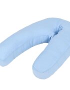 vidaXL J-alakú kék kismama párna 54 x (36-43) cm