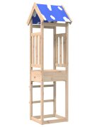 vidaXL Játék Torny Barna 52.5 x 46.5 x 208 cm Tömör fenyőfa