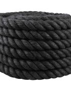 vidaXL Juta Kötél 360 mm 5 m Fekete 100% Tossa kender