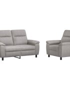vidaXL Kanapé Szett 2 pcs Felhőszürke Szövet