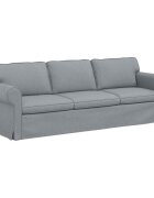 vidaXL Kanapé Világosszürke 245 x 82 x 80 cm szövet
