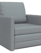 vidaXL Kanapéágy 60cm Világosszürke szövet