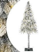 vidaXL Karácsonyfa 300 LED-del állvánnyal Fehér 210 cm PE és Acél
