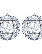 vidaXL Karácsonyi csúcsdísz világítás 2 db 600 LED Hideg fehér