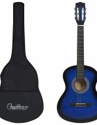 vidaXL kék 3/4-es klasszikus gitár és tok kezdőknek 36