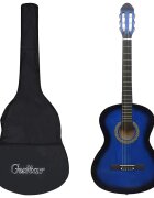 vidaXL kék 4/4-es klasszikus gitár kezdőknek tokkal 39