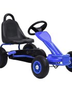 vidaXL Kék pedálos gokart pneumatikus gumikkal
