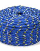vidaXL kék polipropilén hajókötél 14 mm 50 m