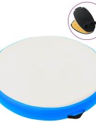vidaXL kék PVC felfújható tornamatrac pumpával 100 x 100 x 10 cm