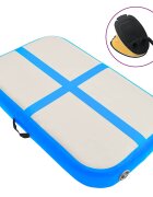 vidaXL kék PVC felfújható tornamatrac pumpával 60 x 100 x 20 cm