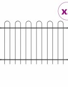 vidaXL Kerti Kerítés BOXTEL 3 db 51 x 12 m Porfestett acél Szürke