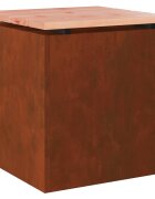 vidaXL Kerti pad 1 -Seater 40 x 40 x 43 cm időjárásálló acél Rozsdás