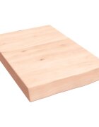vidaXL kezeletlen tömör fa fürdőszobai pult 40x60x(2-6) cm