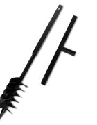 vidaXL Kézi Föld Fúró Auger Bit 120 mm Dupla Spirállal Fekete Acél