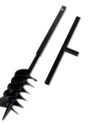 vidaXL Kézi Föld Fúró Auger Bit 150 mm Dupla Spirállal Fekete