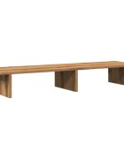 vidaXL kézműves tölgy színű szerelt fa monitorállvány 100 x 27 x 15 cm