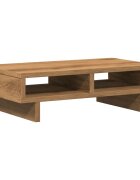 vidaXL kézműves tölgy színű szerelt fa monitorállvány 50 x 27 x 15 cm